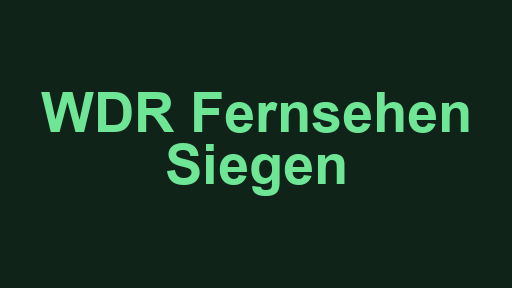 WDR Fernsehen Siegen